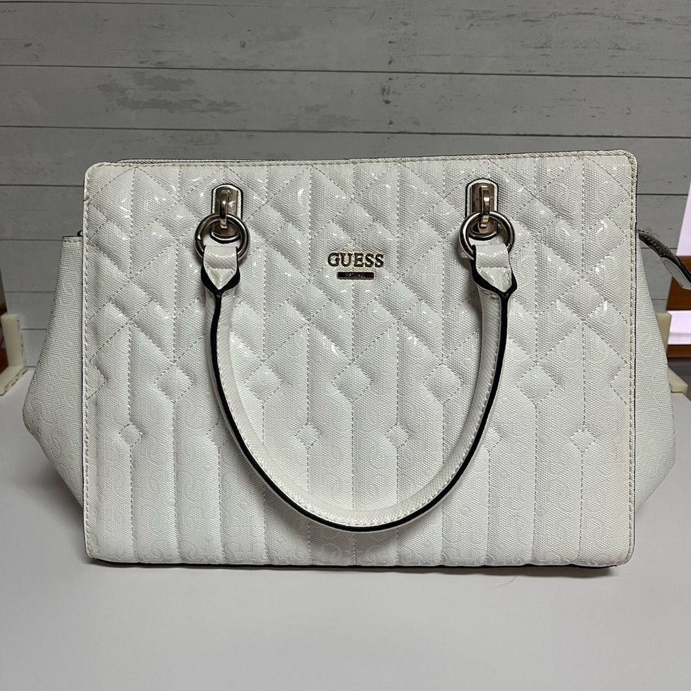 White GUESS Purse